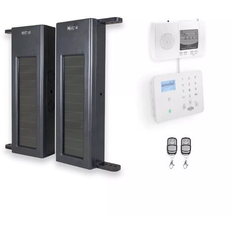 Kit "protection agricole" - 1 jeu de barrières 1B-60 portée 900m + alerte GSM 2G+3G+4G appel/SMS (gamme DA600+/KP)