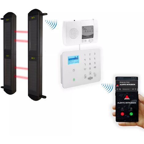 Kit "protection agricole" - 1 jeu de barrières 2B portée 900m + alerte GSM 2G+3G+4G appel/SMS (gamme DA600+/KP)