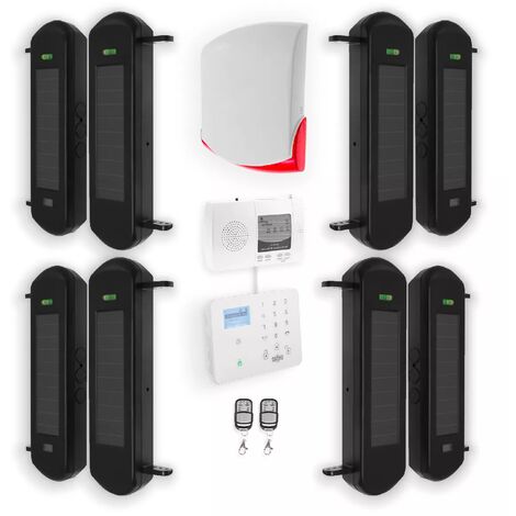 Kit "protection agricole" - 4 barrières 1B portée 900m + alerte GSM appel/SMS + sirène sans-fil 120 dB (gamme DA600+/KP)