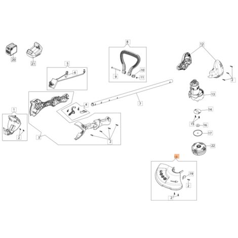 Kit protezione decespugliatore modelli BCi30 ORIGINALE EMAK 54040076