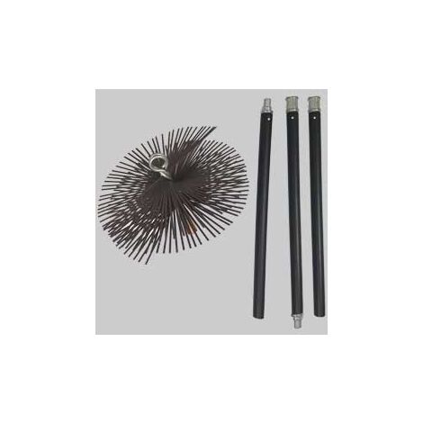 Kit pulizia camino ideal star 250 cm