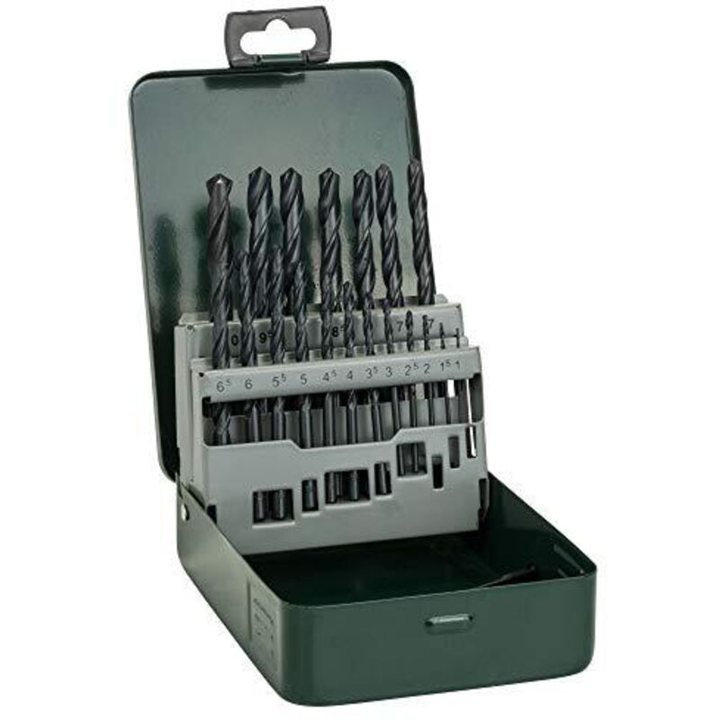 Bosch - Accessories 2607019435 hss Kit punte a spirale da metallo 19 parti forgiato din 338 Alberino cilindrico 1 kit