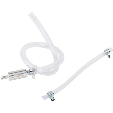 Kit Purge Frein Moto Seringue Aluminium et PVC Tuyau de Purge de Frein Moto Bleeder Pompe à Huile Clapet Anti-retour Kit de Purge de Frein et d'Embrayage 45cm pour Moto Voiture (Transparent)