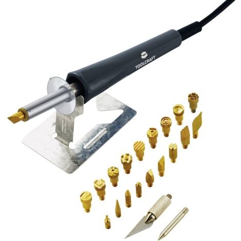 Kit pyrogravure pour bois professionnel 100 W Kit de pyrogravure numérique  réglable avec embouts pour pyrogravure 20 pièces Brûleur à bois pour  débutants et adultes : : Bricolage