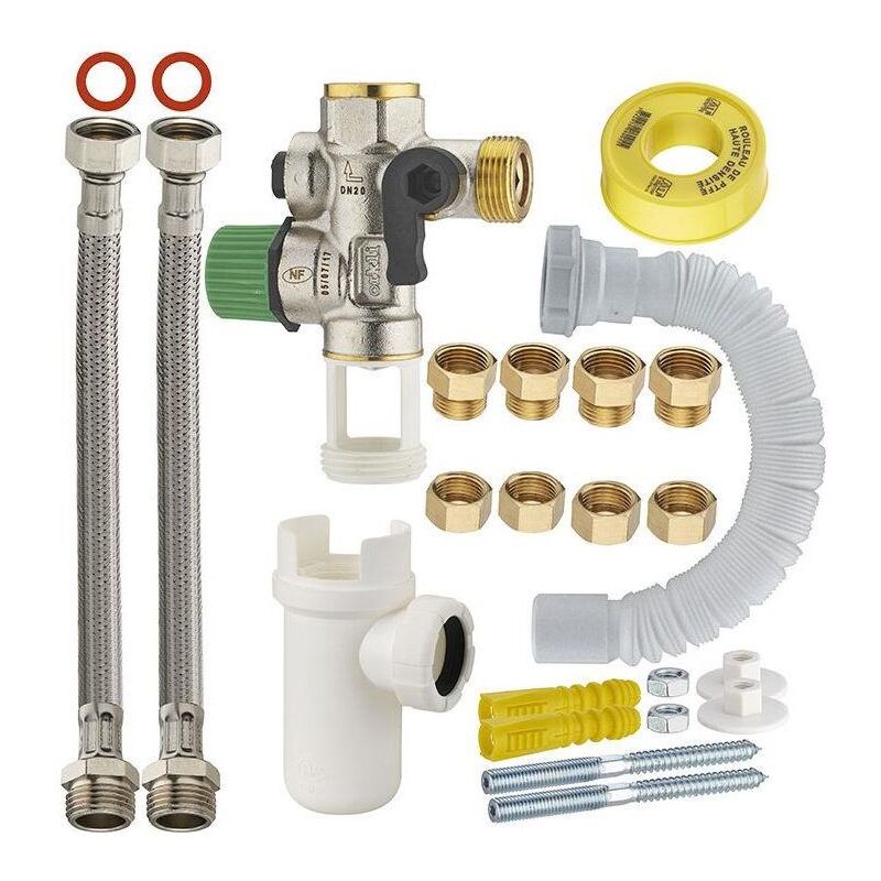 Noyon&thiebault - Kit raccordement facile chauffe-eau avec groupe de sécurité téflonné