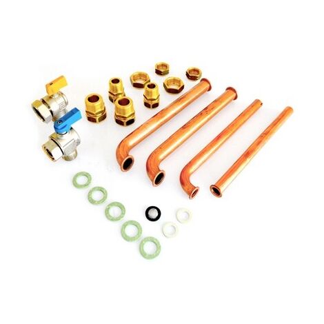KIT RACCORDI 2 RUBINETTI  (GAS e FREDDA) - CHAFFOTEAUX