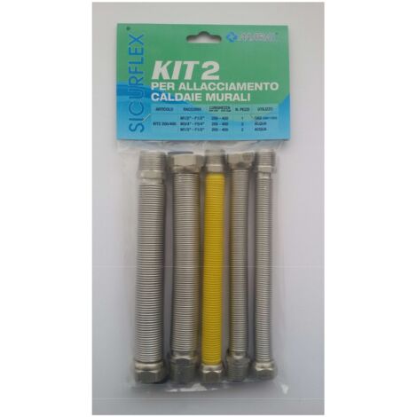 Kit Raccordo Inox Estensibile 1/2 Per Caldaia Kit2