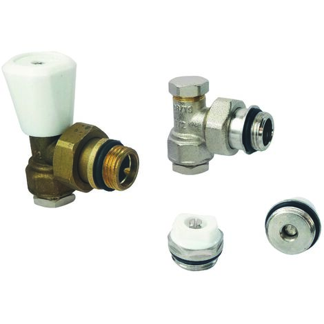Kit radiateur robinet Equerre 15/21