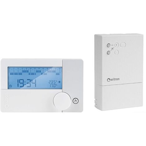 Kit radio cronotermostato + receptor blanco