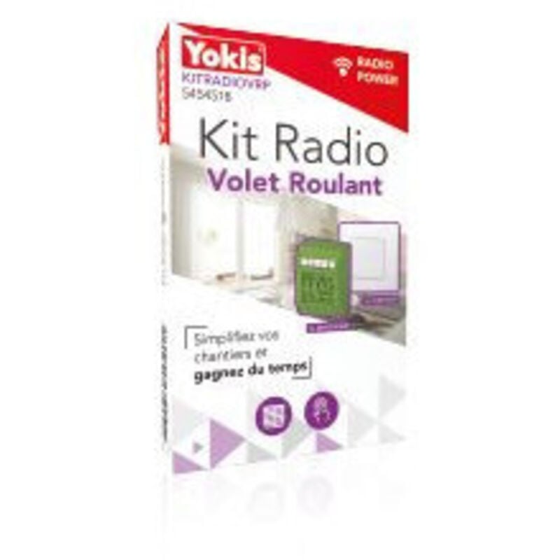 Kit radio volet roulant gamme radio power Yokis réf.kitradiovrp