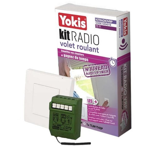 Emetteur radio encastrable Yokis  Telecommande volet roulant chez