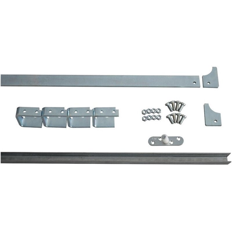 Jeu de rails 80785 Rail 30x5 mm acier galvanisé Galets 60 mm HBS betz