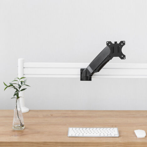 Kit rail de fixation Slatwall + 2 pieds de table + Support écran PC