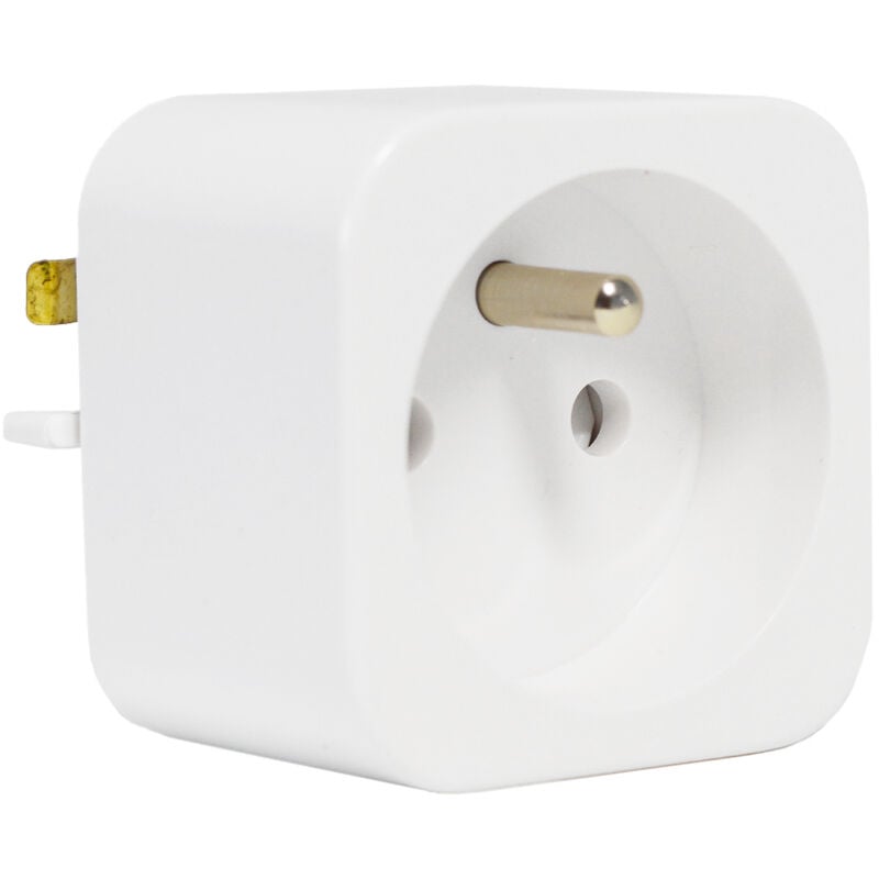 Kit rail electrique et prise de courant coulissante ANGEL 250V Couleur - Blanc, Dimension - 2 metres