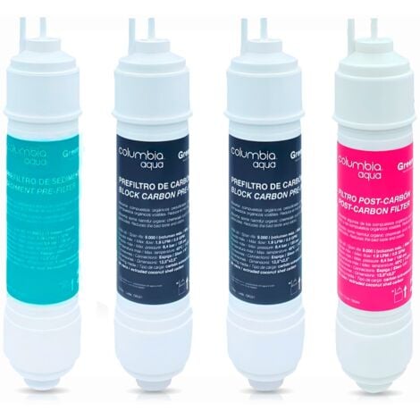 ROSMMEL kit recambio cartuchos fuente de agua Columbia RO Osmosis Inversa
