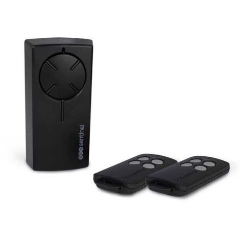 Kit récepteur radio universel SCS SENTINEL - 12/24V - Avec 2 télécommandes, boutons gris - RadioGate Kit