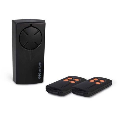 Kit récepteur radio universel SCS SENTINEL - 12/24V - Avec 2 télécommandes, boutons oranges - RadioGate Kit