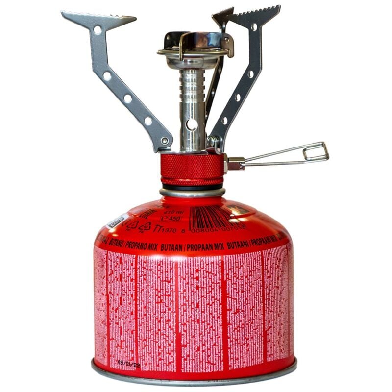 Kit Réchaud gaz pliable compact 4.5 kW+ Cartouche de gaz 230gr Butane Propane Camping Haute montagne KEMPER