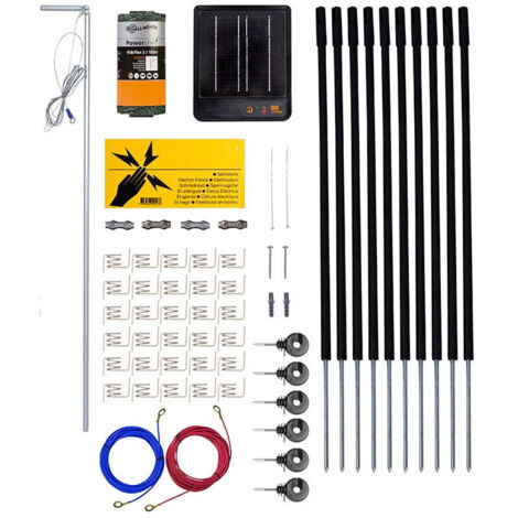 Kit recinzioni elettriche per stagno e giardino 50 cm con elettrificatore Gallagher S6
