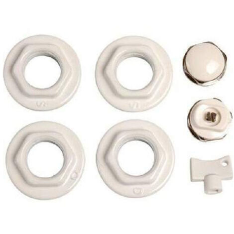 Kit réduction joints (1/2 blanc) pour radiateur aluminium