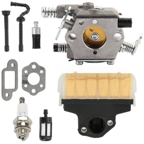 Kit réglage carburateur avec filtre à air pour tronçonneuse Stihl ms210 ms210c