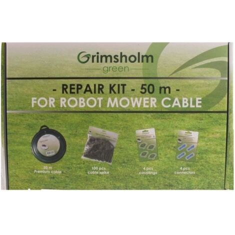 Kit Réparation Avec Câble D'installation Robots 0,93 Mm² X 50m, 4 Connecteurs Chargeur, 4 Connecteurs Isolés Et 100 Clous De Fix