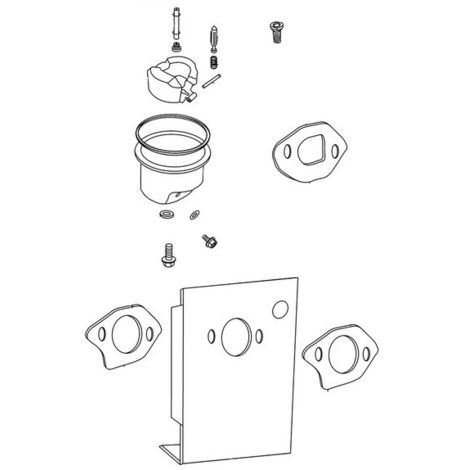 Kit réparation carburateur moteur tondeuse Oleo Mac