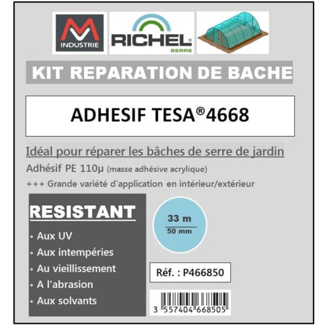 MV INDUSTRIE Adhesif PE de reparation Tesa¸4668 Rouleau unitaire largeur 50mm longueur 33m