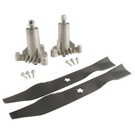 Kit Réparation Lames Pour Tondeuse Autoportée A1yp à éjection Latérale 92cm (36''), Composé De: 2 Lames 1100014, 2 Palliers 6500