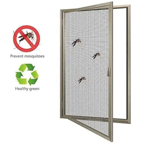Kit Reparation Moustiquaire Rouleaux Ruban Adhesif Reparation Moustiquaire Scotch Moustiquaire Patch Ruban Adhésif en Fibre de Verre pour Réparation de Moustiquaire 2m x 5cm Gris