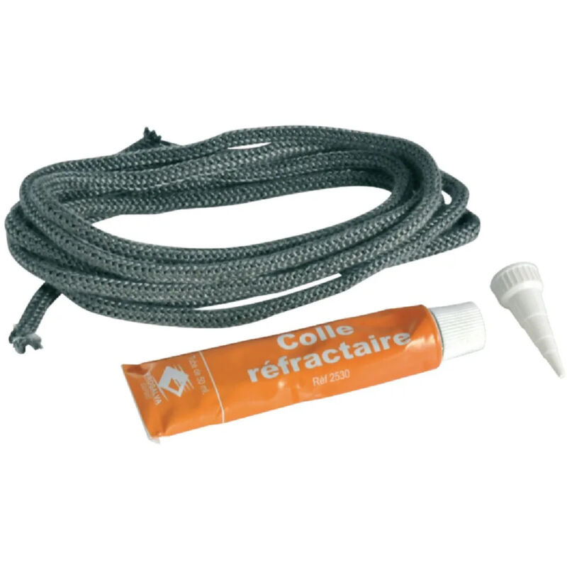 Progalva - Tresse ronde haute température diamètre 10 mm L.3m avec colle