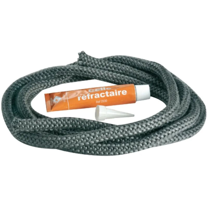 Tresse haute température pour cheminée diamètre 15 mm, L.3 m
