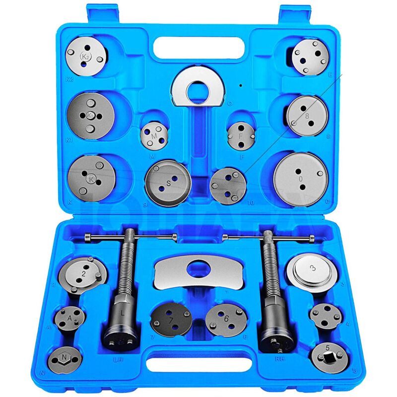 

Kit Reposicionador De Pistones De Freno 22 Piezas - Retractor + Adaptador 3 Puas