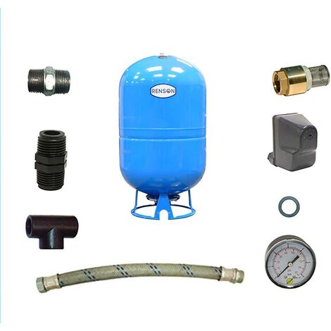 KIT RESERVOIR VERTICAL 100L POUR POMPE DE SURFACE RENSON