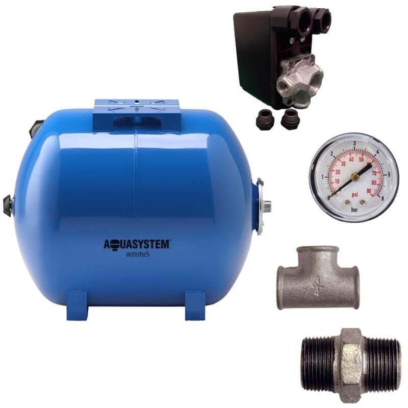 LBP - Kit réservoir vessie aquasystem horizontal 200L - 1''1/4