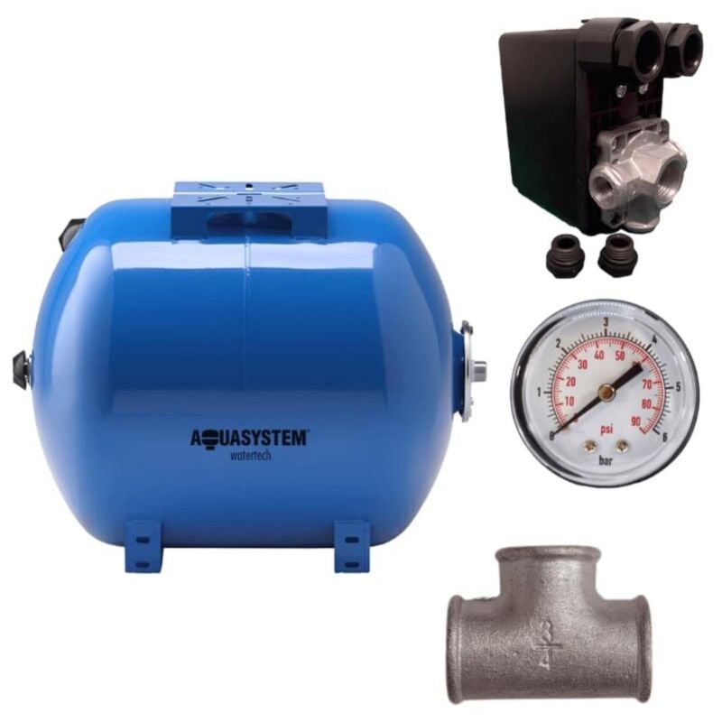 Kit réservoir vessie aquasystem horizontal 80L - 1''