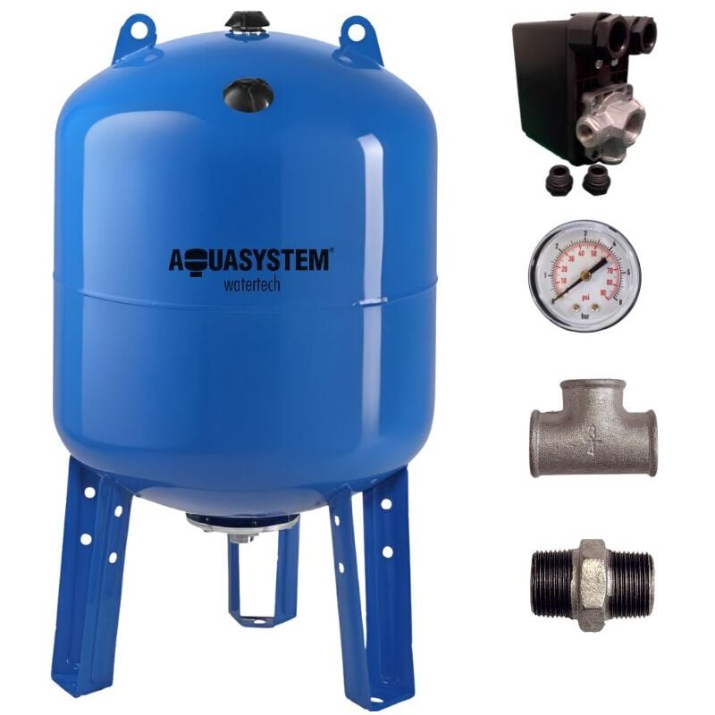 Kit réservoir vessie AQUASYSTEM vertical 200L - 1''1/4