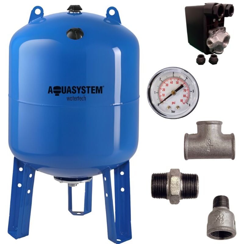 Kit réservoir vessie aquasystem vertical 500L - 1''
