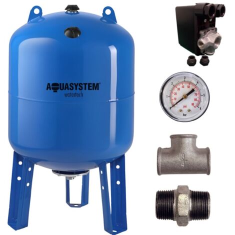 Kit réservoir vessie AQUASYSTEM vertical 500L - 1''1/4