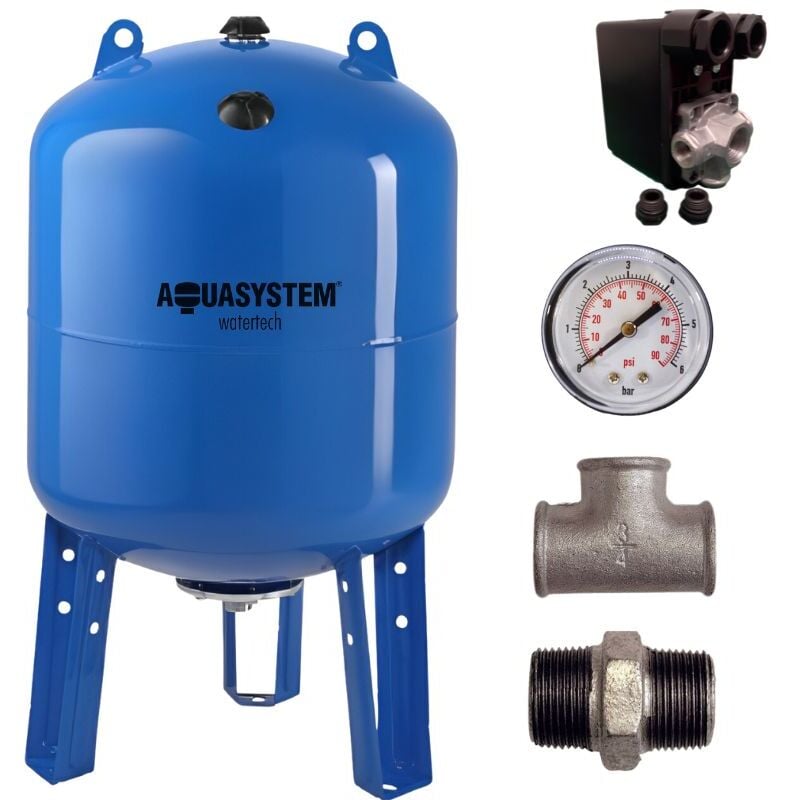 Kit réservoir vessie aquasystem vertical 500L - 1''1/4