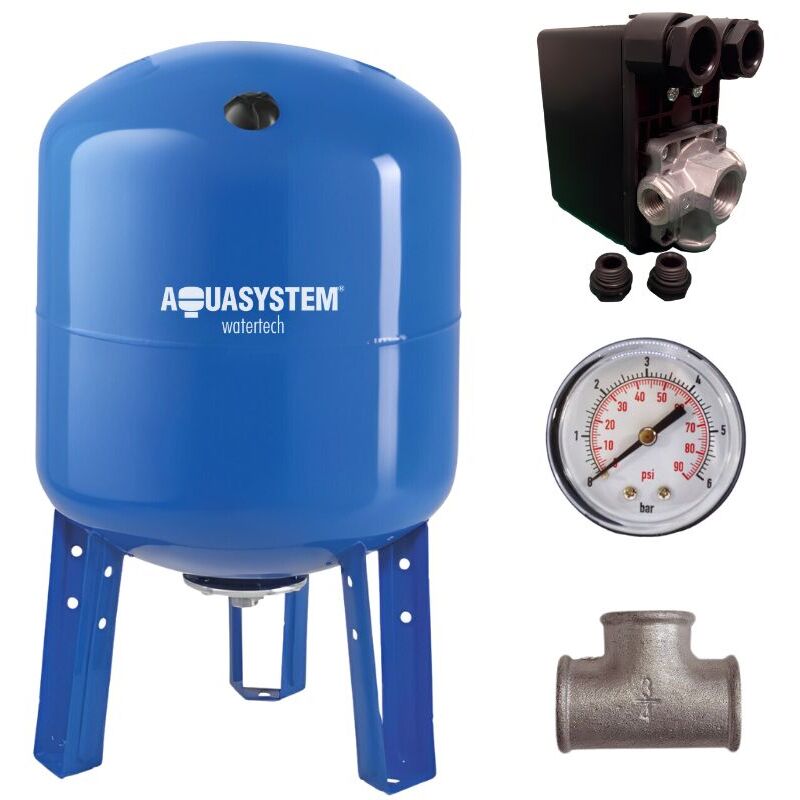 Kit réservoir vessie aquasystem vertical 60L - 1''