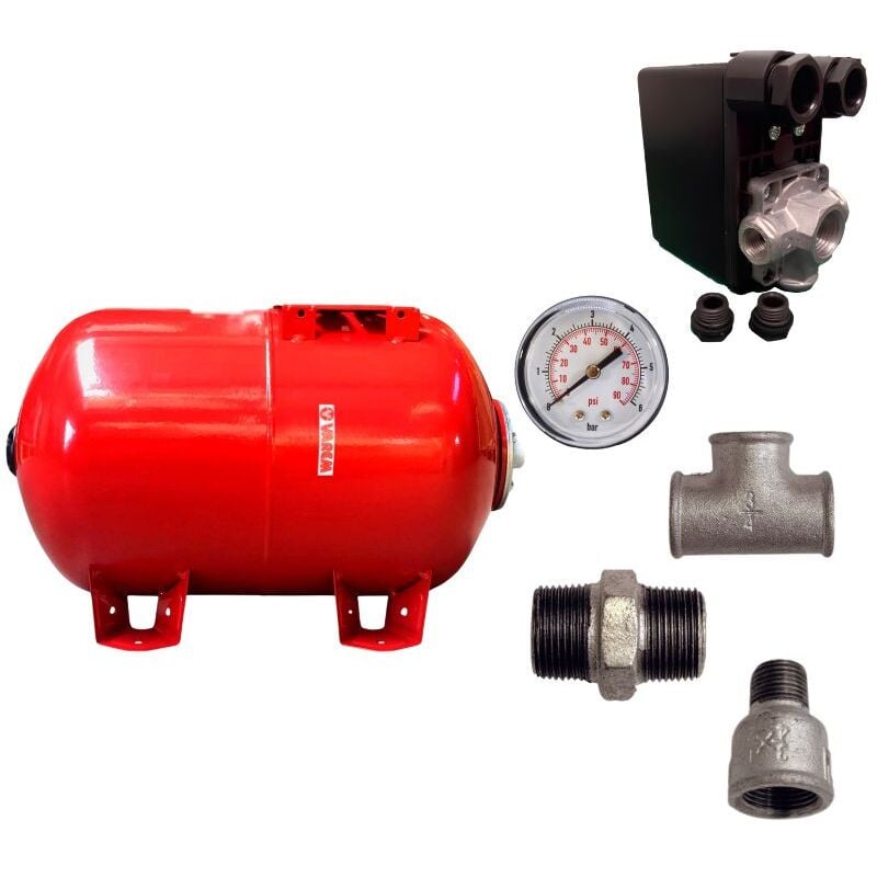 Kit réservoir vessie varem horizontal 100L - 1'