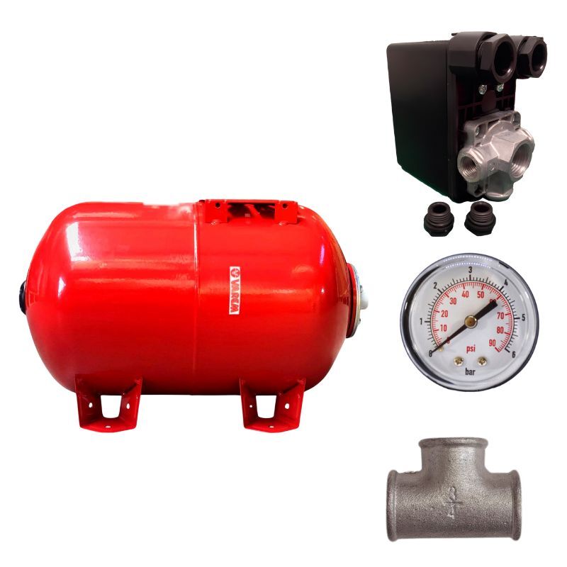 Kit réservoir vessie VAREM horizontal 20L - 1"