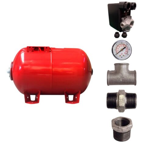 Kit réservoir vessie ZILMET horizontal 100L - 1"1/4