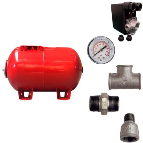 Kit réservoir vessie ZILMET horizontal 300L - 1"1/4