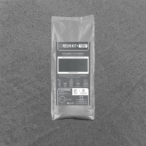 Kit Resina Cemento Fleur in Polvere per Pavimenti Pareti Piastrelle - Colore: Metropolitan Poetry - Formato: 2 Kg