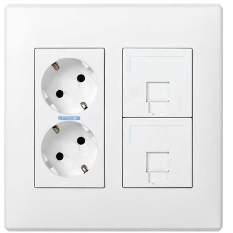 Kit Retail 2 modules blanc SIMON 51000202-030