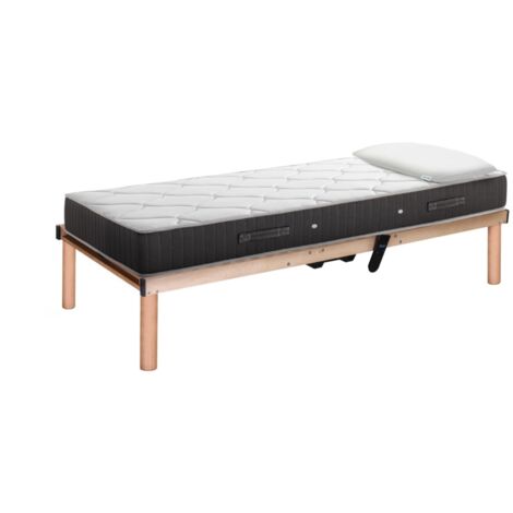 kit rete a doghe wireless dormir con materasso e guanciale in memory 190x80 cm