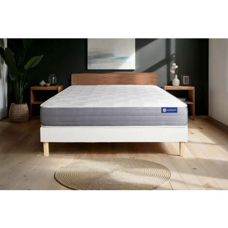 Kit rete e materasso Actiflex dream 135x190cm - Spessore : 22cm - Molle insacchettate e memory foam - Moderatamente rigido