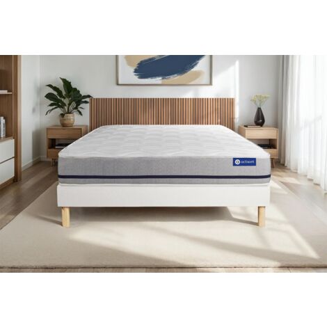 Kit rete e materasso matrimoniale Actiflex soft 150x190cm - Spessore : 20cm - Molle insacchettate - Moderatamente rigido